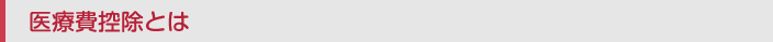 医療費控除とは