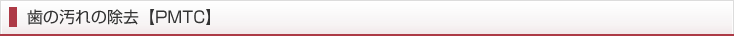 歯の汚れの除去【PMTC】